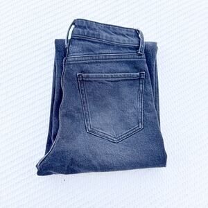 Quince Bella Stretch Relaxed Straight Jeans Charcoal Black 24 x 26